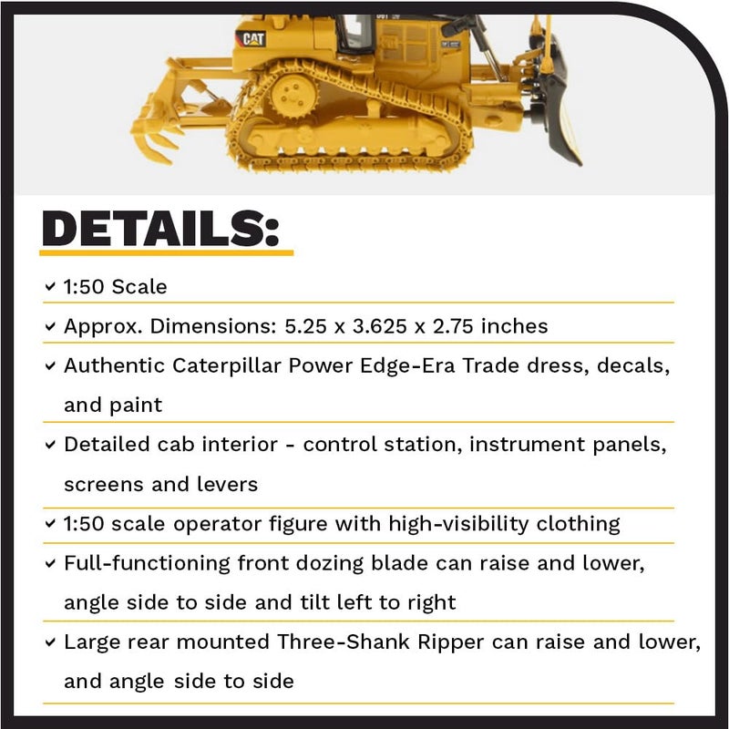 Diecast Masters Caterpillar D6T Xw Vpat Track Type Tractor High Line Series Vehicle - Image 4
